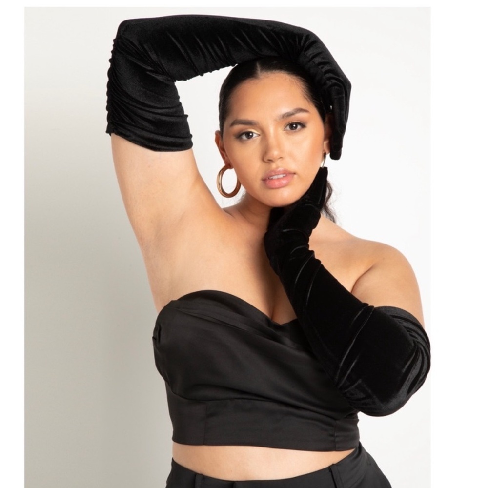 Satin tube top